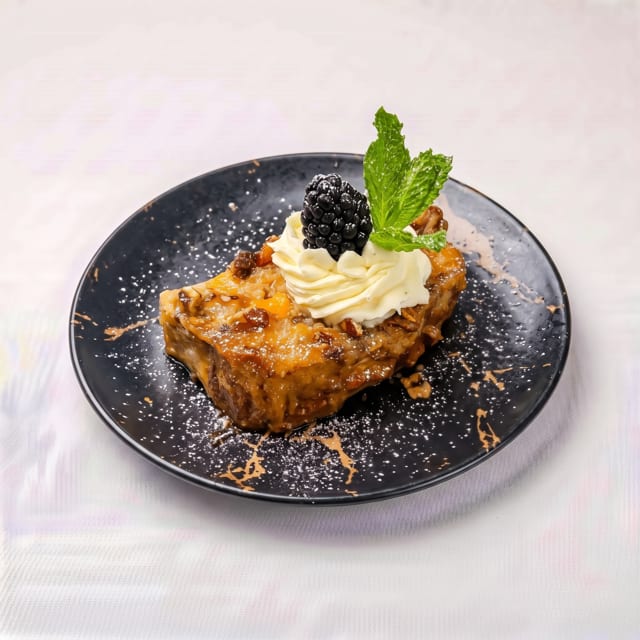 Rum Raisin Bread Pudding.