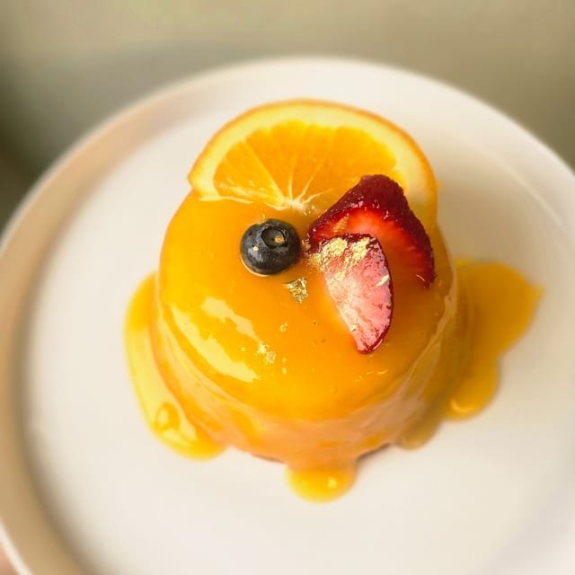 Thai Mini Chiffon Orange Glaze Cake.