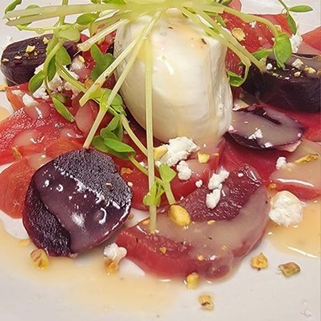 Fresh Beet & Burrata.