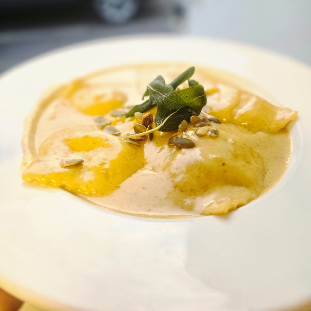 Butternut Squash Raviolis.