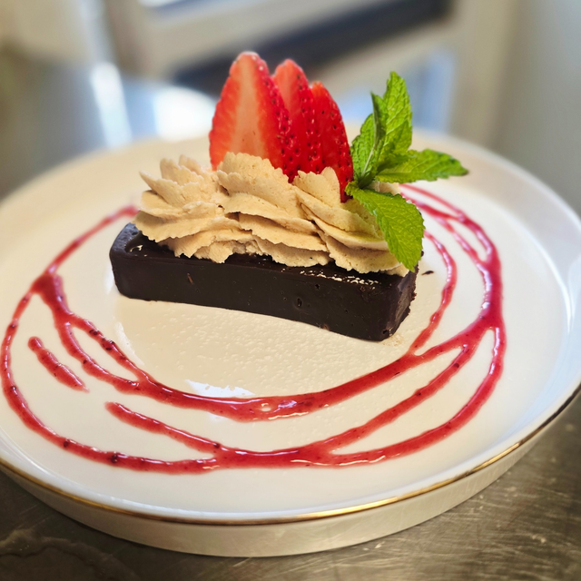 Chocolate Flourless Cake.